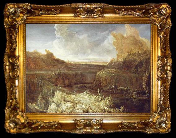 framed  Hercules Seghers Mountainous landscape, ta009-2